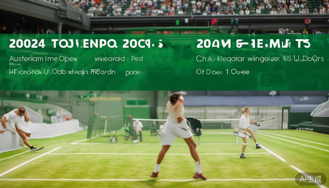 热门的国际网球赛事如澳大利亚公开赛、法网、温布尔登